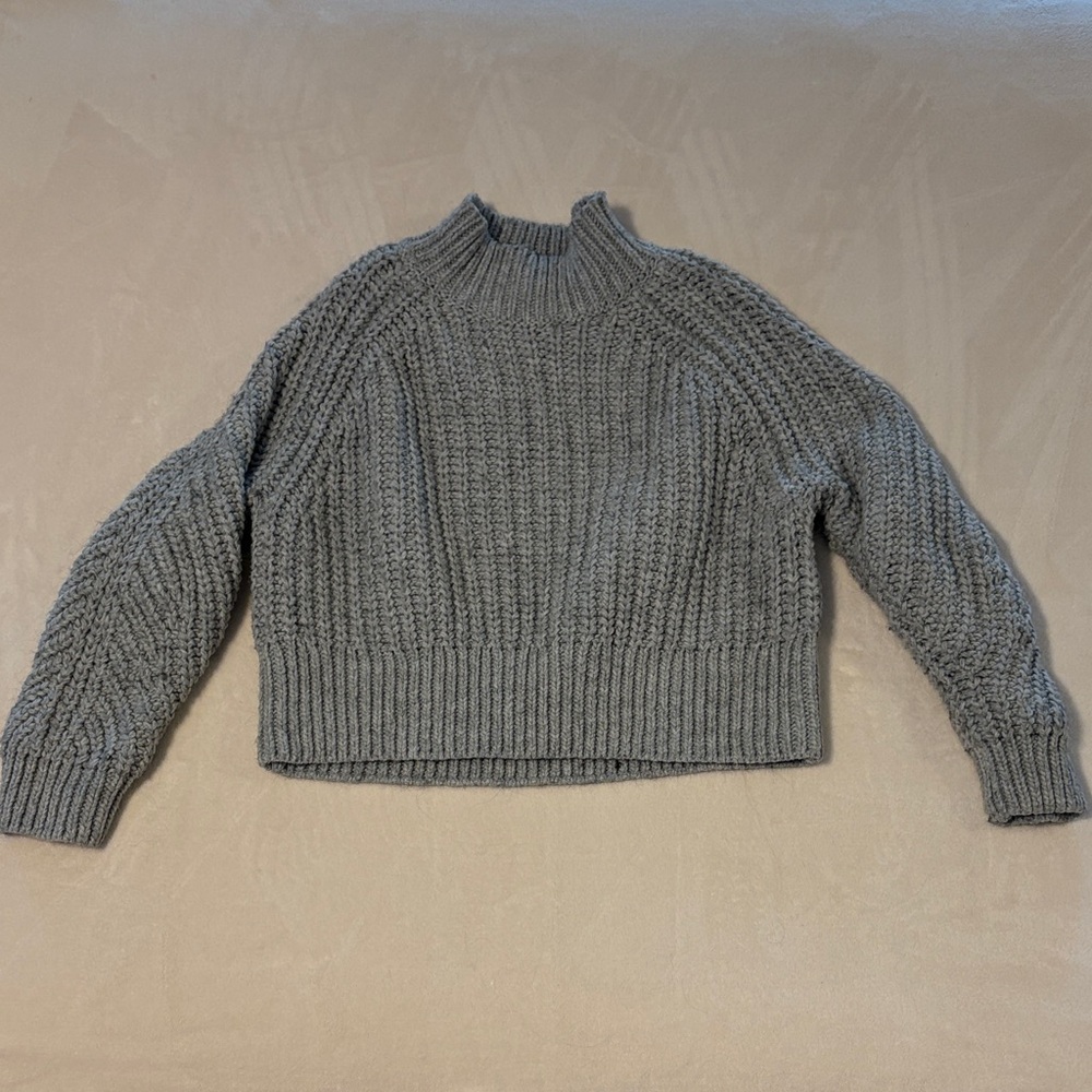 H&M Charcoal Knit Turtleneck Sweater